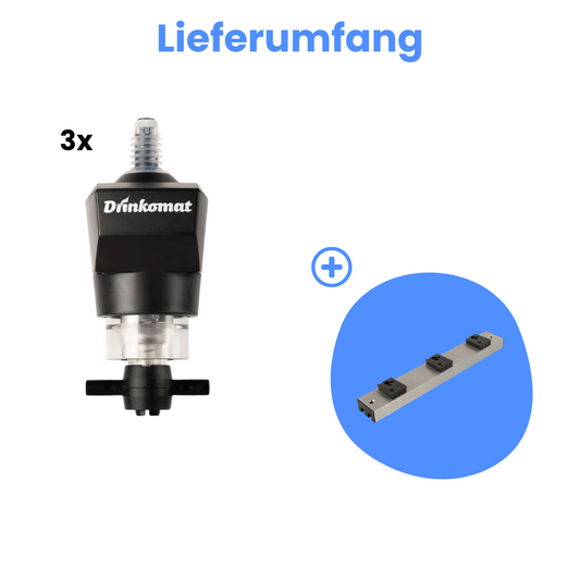 Drinkomat 3er Bundle inkl. Montageleiste & Zubehör