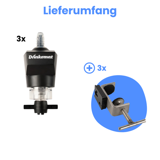 Drinkomat 3er Bundle inkl. Schraubzwingen