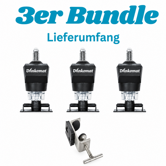 Drinkomat 3er Bundle inkl. Schraubzwingen
