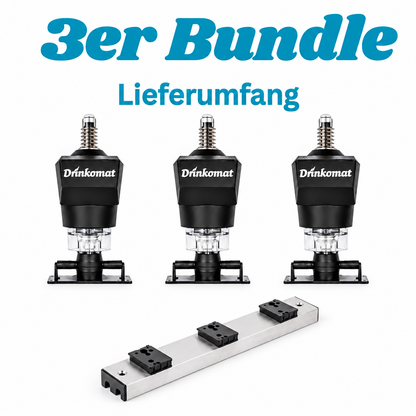 Drinkomat 3er Bundle inkl. Montageleiste & Zubehör